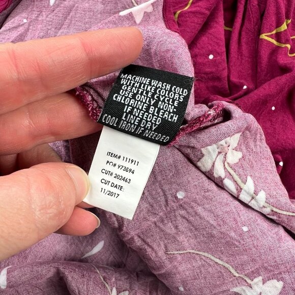 Torrid Floral Challis High Neck Hi-Low Fit Flare Dress - Picture 7 of 8